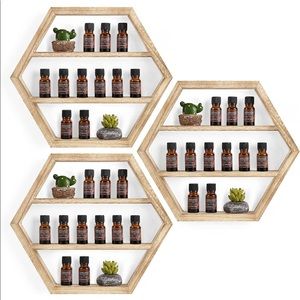 Essential oil storage shelves
